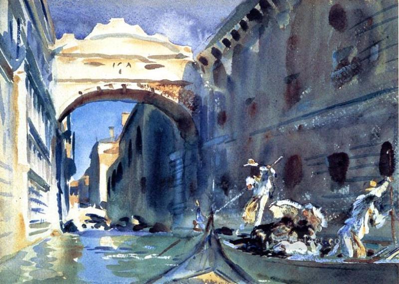 Bridge of Sighs John Singer Sargent watercolour Oil Paintings